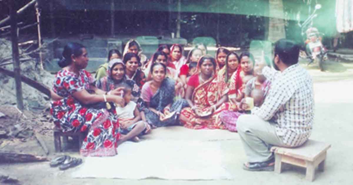Social awareness training to the women in a village